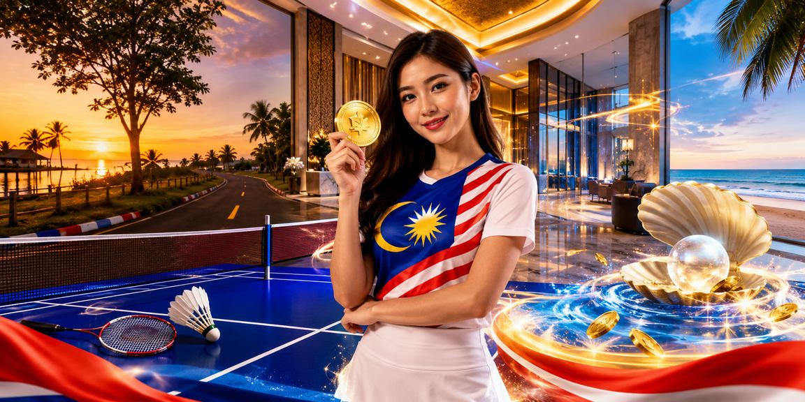 Suasana kasino hiburan Malaysia dengan reka bentuk moden dan pencahayaan berwarna-warni