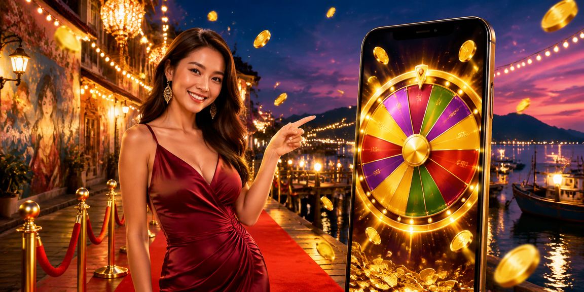 Roda Roulette bergaya Melayu di Pulau Pinang dalam suasana kasino langsung